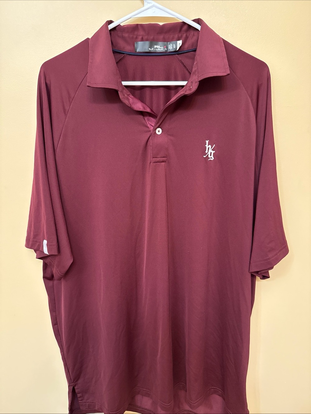 Ralph Lauren Burgundy Polo with Embroidered Chest Logo
